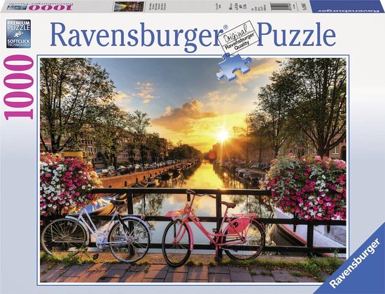 Ravensburger puzzel Fietsen in Amsterdam