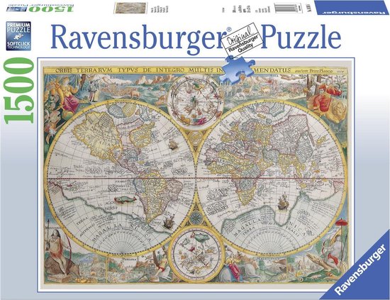 Ravensburger puzzel Wereldkaart 1594
